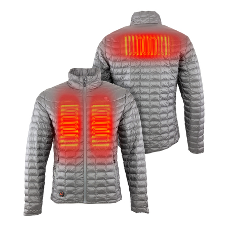 MOBILE WARMING Men's Slate Heated Jacket, XL, 7.4V MWMJ04320520